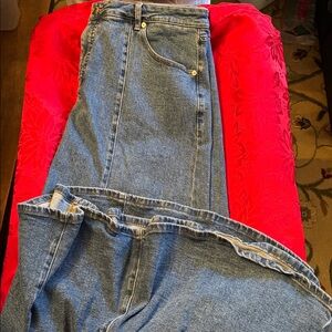 Eloquii Women’s Long Jean Skirt